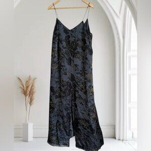 Elegant Black Floral Dress